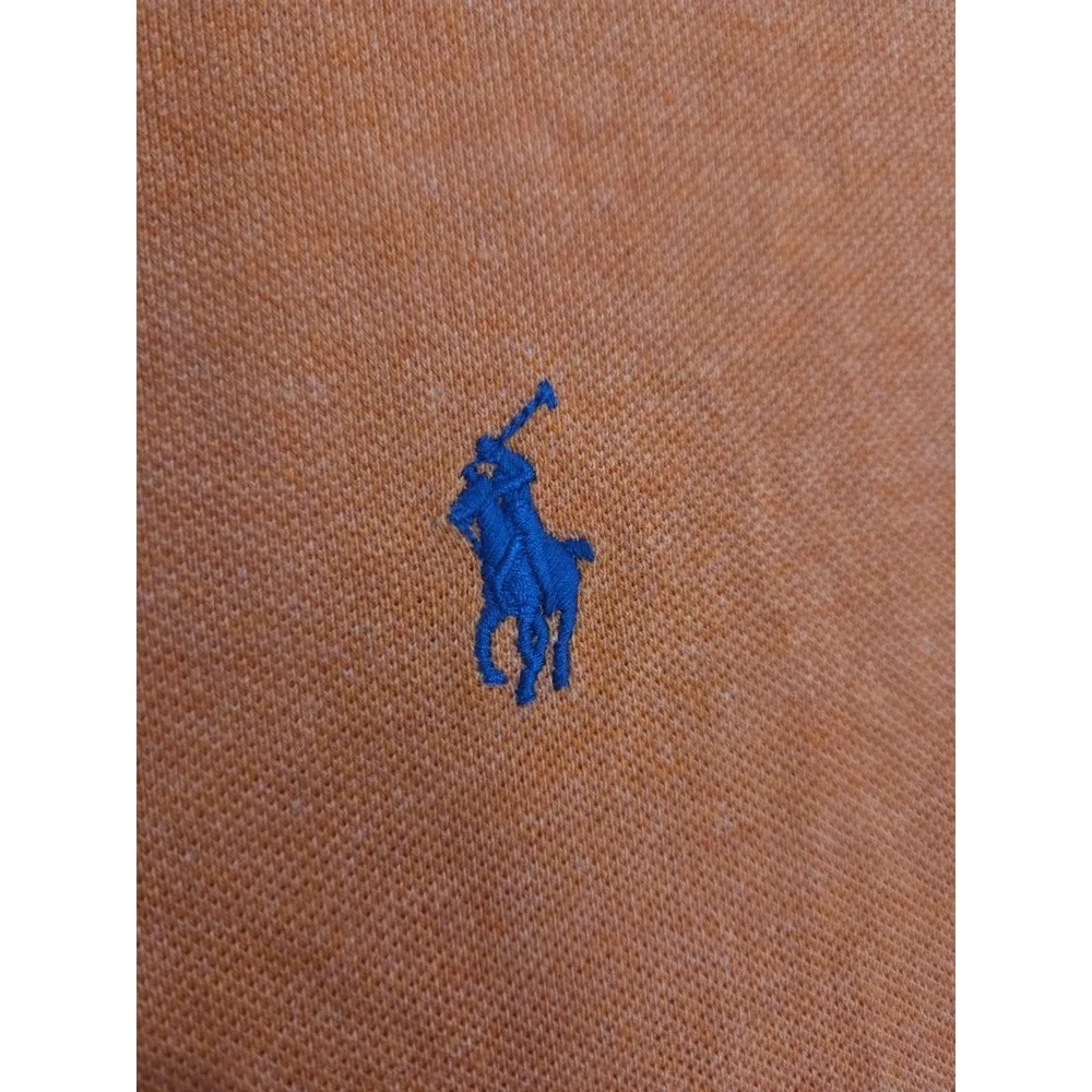 Polo Ralph Lauren Mens Classic Fit Orange Heather Polo Shirt XS Short Sleeve EUC